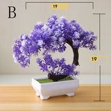 Simulation Plant Bonsai Simulation Small Tree Potted Plastic Flower Potted Green Plants