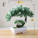 Simulation Plant Bonsai Simulation Small Tree Potted Plastic Flower Potted Green Plants