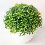 Green plant fake flower pot