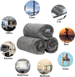 Premium Microfiber Car Wash Towel Set - Quick-Dry Cleaning and Drying Cloth