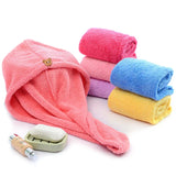 Quick-Dry Hair Towel Cap for Women - Microfiber Hair Drying Hat for Fast Hair Drying - Bathing Accessories