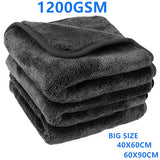 Premium Microfiber Car Wash Towel Set - Quick-Dry Cleaning and Drying Cloth