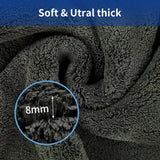 Premium Microfiber Car Wash Towel Set - Quick-Dry Cleaning and Drying Cloth