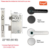 XSDTS Tuya Biometric Fingerprint Smart Door Lock Password Electronic Digital Lock Keyless Entry Door Knobs lock for Bedroom Home