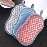 Dual-Sided Kitchen Cleaning Sponge - Dishwashing Scrubber Sponge