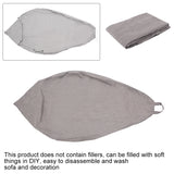 Bean Bag Sofa Cover - Linen Cloth Lounger Seat - Living Room Furniture