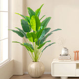 Large Tropical Palm Tree Fake Banana Plants - Real Touch Strelizia Plastic Monstera Plant