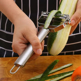 Stainless Steel Kitchen Vegetable Peeler - Double-Head Melon Planer