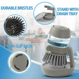 Convenient Dishwashing Brush with Soap Dispenser - Kitchen Cleaning Tool