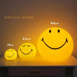 Smile Face Rechargeable LED Night Light - Nordic Home Decor Table Lamp