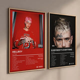 Lil Peep Pop Rap Album Cover Wall Art - HD Oil On Canvas Posters and Prints