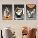 Luxury Modern Geometric Wall Art Canvas Prints - Abstract Artwork for Living Room Decor