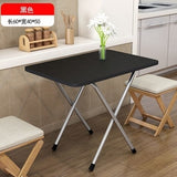 Modern Black Dining Table Portable Outdoor Travel Simple Dining Table Folding Small Table  Bed Dining Table Furniture Home