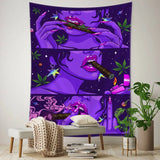 Psychedelic Smoke Tapestry - Hippie Wall Art - Mystic Room Decor