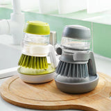 Convenient Dishwashing Brush with Soap Dispenser - Kitchen Cleaning Tool