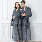 Luxurious Coral Velvet Bathrobes - Warm, Cozy, and Stylish - Perfect for Couples