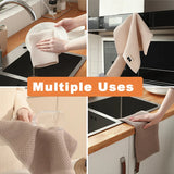 Premium Cotton Towel Set - Soft Absorbent Dishcloth for Kitchen and Household Cleaning