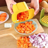 Multifunctional Vegetable Chopper - Onion Dicing & French Fries Slicer