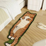 Non-Slip Fluffy Bedroom Rug - Soft Nordic Cartoon Carpet for Kids Room and Living Room Decor