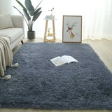 Luxurious Plush Carpet for Living Room - Soft Fluffy Bedroom Rug - Non-Slip Floor Mat