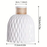 Modern Nordic Style Water Ripple Plastic Vase - Home Deco