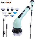 9-in-1 Electric Cleaning Brush - Spin Scrubber for Kitchen & Bathroom