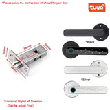 XSDTS Tuya Biometric Fingerprint Smart Door Lock Password Electronic Digital Lock Keyless Entry Door Knobs lock for Bedroom Home