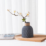 Modern Nordic Style Water Ripple Plastic Vase - Home Deco