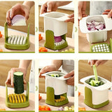 Multifunctional Vegetable Chopper - Onion Dicing & French Fries Slicer