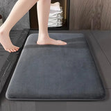 Super Absorbent Floor Mat - Anti-Slip Coral Velvet Bath Mat for Bathroom & Doorway