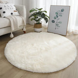 Luxurious Super Soft Plush Round Rug Mat - Ideal for Living Room, Bedroom, and Kid's Room Decor