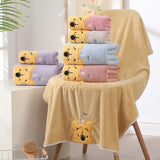 Soft and Absorbent Winnie Bear Towel Bath Set - Cartoon Children's Bath Towels