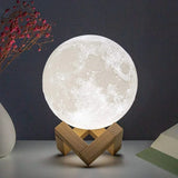 Illuminate Your Space with the 8cm Moon Lamp LED Night Light - Perfect Bedroom Decor