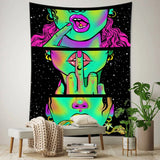 Psychedelic Smoke Tapestry - Hippie Wall Art - Mystic Room Decor