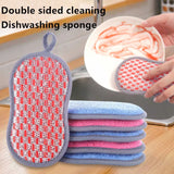 Dual-Sided Kitchen Cleaning Sponge - Dishwashing Scrubber Sponge