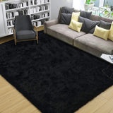 Luxurious Plush Carpet for Living Room - Soft Fluffy Bedroom Rug - Non-Slip Floor Mat