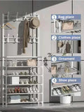 Multi-Layer Shoe Rack & Clothes Organizer - DIY Storage Solution for Living Room & Bedroom