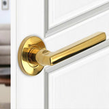 1pcs 304 stainless steel One side Door Handles  Interior Doors Outside Black Door Handle Golden Silver Door Pulls Without Lock