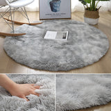 Luxurious Super Soft Plush Round Rug Mat - Ideal for Living Room, Bedroom, and Kid's Room Decor