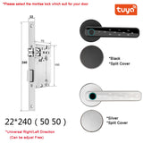 XSDTS Tuya Biometric Fingerprint Smart Door Lock Password Electronic Digital Lock Keyless Entry Door Knobs lock for Bedroom Home