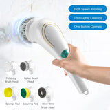 Electric Spin Cleaning Brush - Cordless Scrubber with 5 PCS Heads