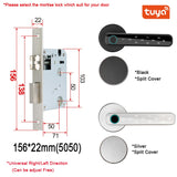 XSDTS Tuya Biometric Fingerprint Smart Door Lock Password Electronic Digital Lock Keyless Entry Door Knobs lock for Bedroom Home