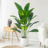 Large Tropical Palm Tree Fake Banana Plants - Real Touch Strelizia Plastic Monstera Plant