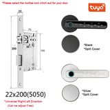 XSDTS Tuya Biometric Fingerprint Smart Door Lock Password Electronic Digital Lock Keyless Entry Door Knobs lock for Bedroom Home