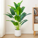 Large Tropical Palm Tree Fake Banana Plants - Real Touch Strelizia Plastic Monstera Plant