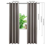 Blackout Curtains with Black TPU Interlining - Thin and Light Drapery Panel