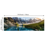 Landscape Canvas Painting - Lake Forest Mountain Scenery Wall Art Decor - Living Room Bedroom Posters