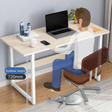 Computer Desk Household Table With Bold Steel Frame Board For Bedroom a Living Room Learning Office Modern Minimalism