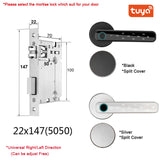 XSDTS Tuya Biometric Fingerprint Smart Door Lock Password Electronic Digital Lock Keyless Entry Door Knobs lock for Bedroom Home