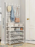 Multi-Layer Shoe Rack & Clothes Organizer - DIY Storage Solution for Living Room & Bedroom